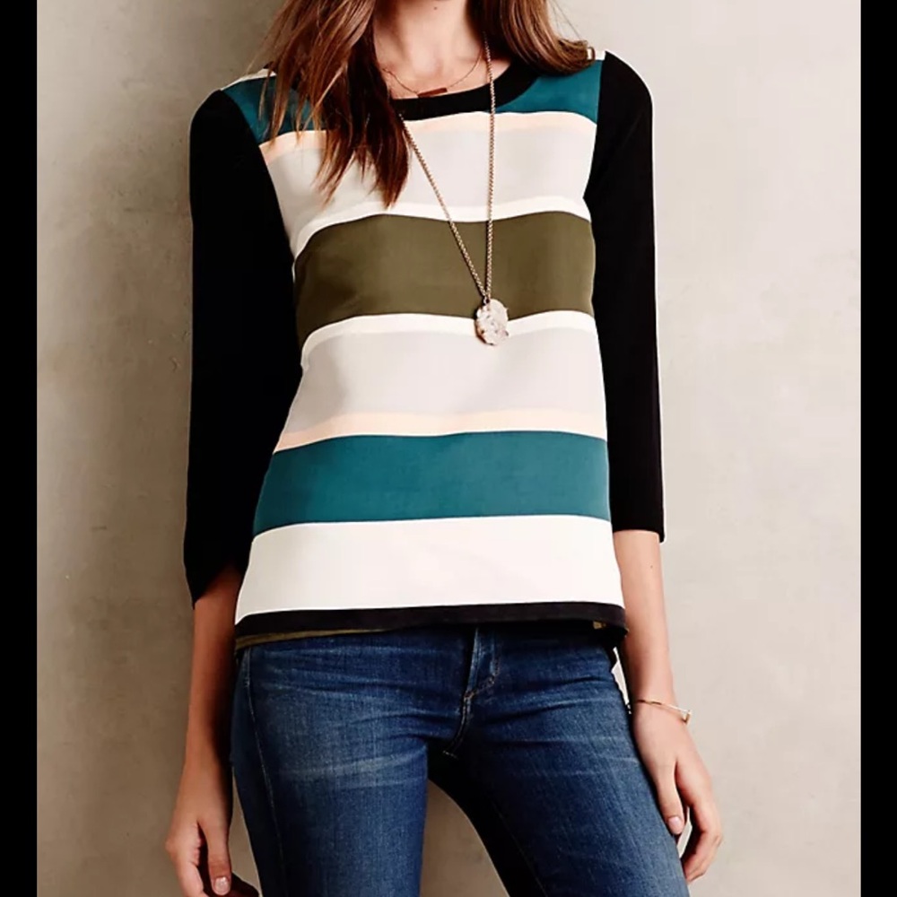 Rugby Stripe Blouse
Troubadour - Striped Colorblock Women's Top 6